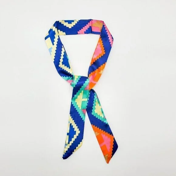 Skinny Scarf | Hand Bag, Neck Scarf (2 pieces) - Color Set #7 / Brand NEW - Picture 8 of 13